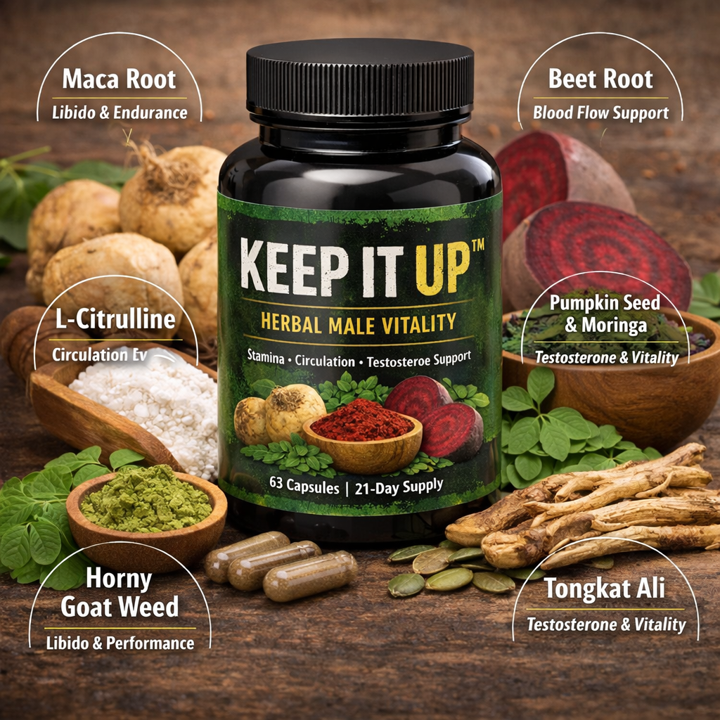 “Keep It Up” | Natural Male Testosterone Booster